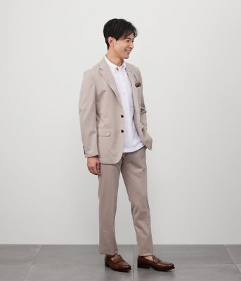 【ウォッシャブル・防シワ・撥水】ＭＯＶＩＮＧ　ＣＯＭＦＯＲＴ　千鳥　ハイストレッチ　ジャージー　ジャケット（セットアップ対応）（２０２５１１
