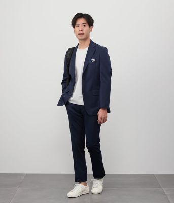【ウォッシャブル・防シワ・撥水】ＭＯＶＩＮＧ　ＣＯＭＦＯＲＴ　千鳥　ハイストレッチ　ジャージー　ジャケット（セットアップ対応）（２０２５１１