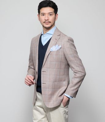 四者混メッシュ ウィンドウペイン ジャケット