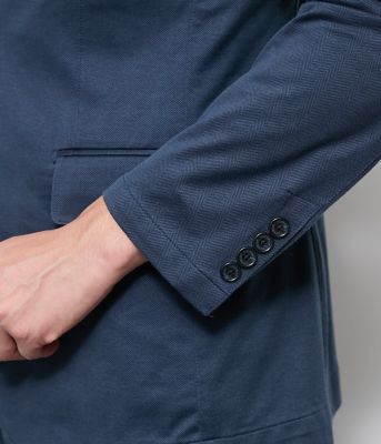 lawgy＊ヘリンボーンジャケット ストレッチ・ウォッシャブル】MOVING COMFORT