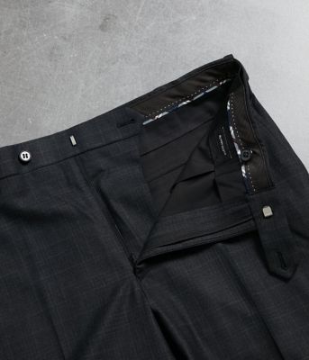 【防シワ・撥水・ストレッチ】ＢＵＮＧＹ　ＣＬＯＴＨ　チェック　ウエストアジャストスラックス（セットアップ対応）（２０２５１１２２５１１２）