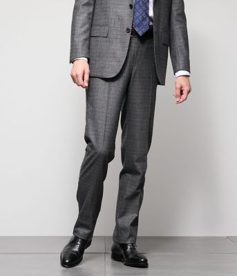 ストレッチ】PREMIUM ミルドチェック ウエストアジャスト