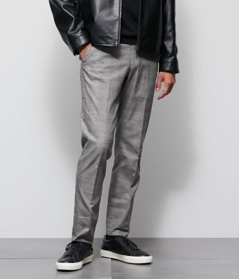 NEWYORKER (Men)/ニューヨーカー ソフトサーモチェックグラマシー パンツ(202511246863) 06ホワイト/ブラック パンツ・ズボン【三越伊勢丹/公式】