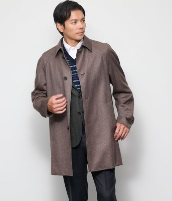 NEWYORKER (Men)/ニューヨーカー 千鳥ミルド リバーサイドコート(202511306306) 33ベージュ コート・ジャケット【三越伊勢丹/公式】