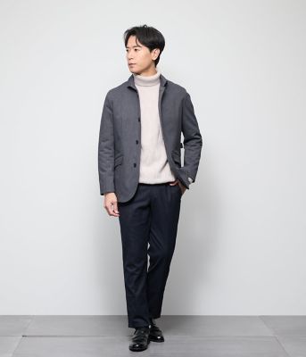 ムリネ マイクロヘリンボーン アダプトカラーアウター