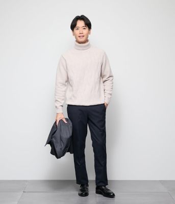 ムリネ マイクロヘリンボーン アダプトカラーアウター