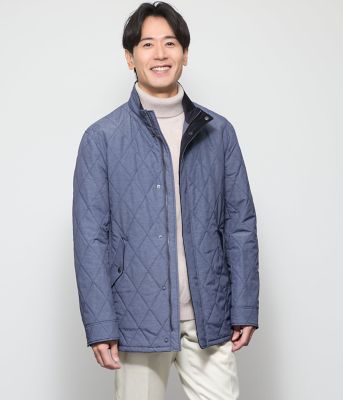 NEWYORKER (Men)/ニューヨーカー メランジ調タフタ キルティングアウター(202511446803) 75ネイビー コート・ジャケット【三越伊勢丹/公式】