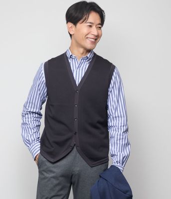 MHL. ベージュ Vネック ベスト M Vネックミドル丈ニットベスト – LiSA LiSA ONLINE SHOP