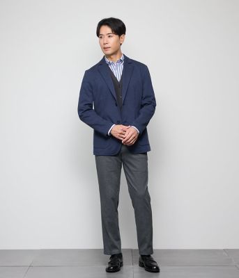 ウォッシャブル】Vネック 前開きニットベスト