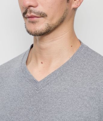 スパンテレコ 浅Vネック長袖Tシャツ（202511606661