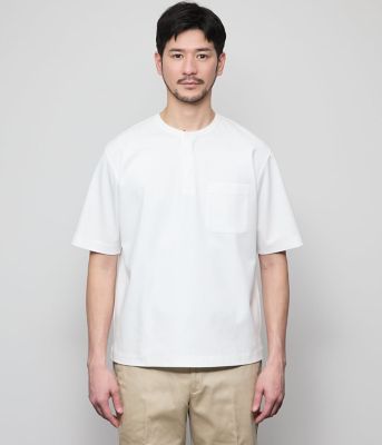 【接触冷感】ヘンリーネック　半袖Ｔシャツ（２０２５１１６１５５５３）
