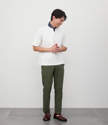 【接触冷感】ヘンリーネック　半袖Ｔシャツ（２０２５１１６１５５５３）
