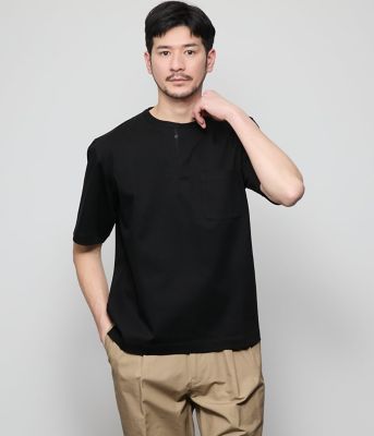 【接触冷感】ヘンリーネック　半袖Ｔシャツ（２０２５１１６１５５５３）