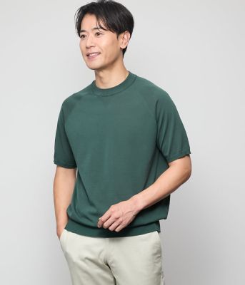 NEWYORKER (Men)/ニューヨーカー 【ウォッシャブル】ホールガーメント ニットTシャツ(202511616520)