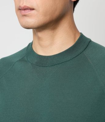 ウォッシャブル】ホールガーメント ニットTシャツ
