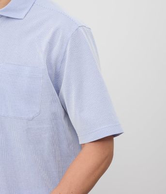 【吸水速乾】ＣＯＯＬ　ＣＯＭＦＯＲＴ　ジャージーサッカーストライプ　ポロシャツ（２０２５１１６３５６０３）