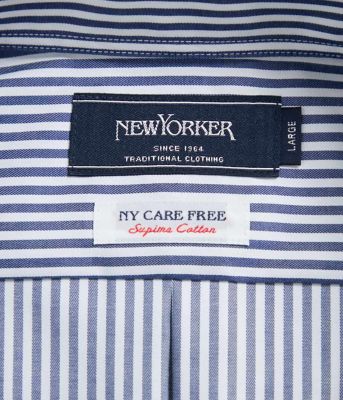 ＮＹ　ＣＡＲＥ　ＦＲＥＥ・ＳＵＰＩＭＡ　ＣＯＴＴＯＮ　ロンドンストライプ　長袖ボタンダウンシャツ（２０２５１１７０５３５２）