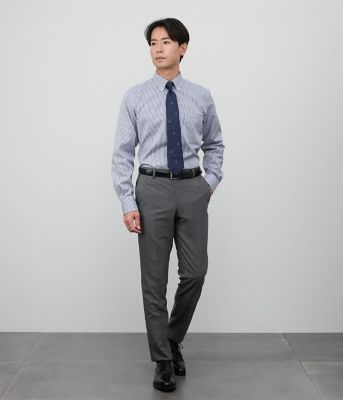 ＮＹ　ＣＡＲＥ　ＦＲＥＥ・ＳＵＰＩＭＡ　ＣＯＴＴＯＮ　ロンドンストライプ　長袖ボタンダウンシャツ（２０２５１１７０５３５２）