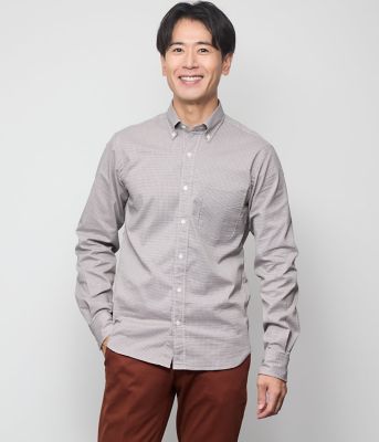NEWYORKER　長袖ストレッチシャツ　9号　ブラック系　伸縮　無地 WAWA JAPAN 長袖 レディース ストレッチ シャツ レギュラー