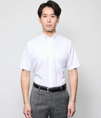 ＮＹ　ＣＡＲＥ　ＦＲＥＥ　ドビー　半袖ボタンダウンシャツ（２０２５１１７９５３８０）