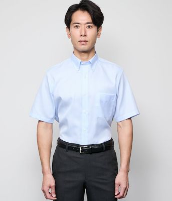 ＮＹ　ＣＡＲＥ　ＦＲＥＥ　ドビー　半袖ボタンダウンシャツ（２０２５１１７９５３８０）
