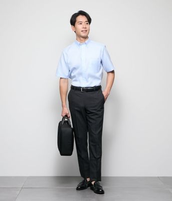 ＮＹ　ＣＡＲＥ　ＦＲＥＥ　ドビー　半袖ボタンダウンシャツ（２０２５１１７９５３８０）