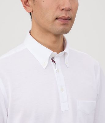 NY CARE FREE 無地プルオーバー ボタンダウン