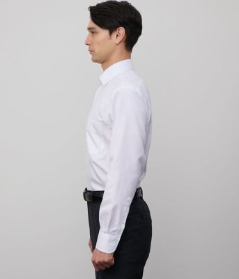 ＮＹ　ＣＡＲＥ　ＦＲＥＥ・ＳＵＰＩＭＡ　ＣＯＴＴＯＮ　ヘリンボーン　長袖ワイドカラーシャツ（２０２５１５７１５３２１）