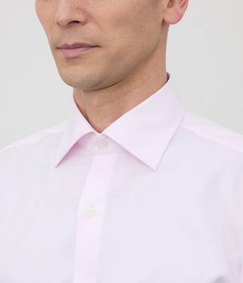 ＮＹ　ＣＡＲＥ　ＦＲＥＥ・ＧＩＺＡ　ＣＯＴＴＯＮ　ロンドンストライプ　長袖ワイドカラーシャツ（２０２５１５７１５３２２）