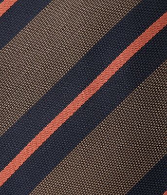 Classico Seta サテンカラーストライプ ネクタイ