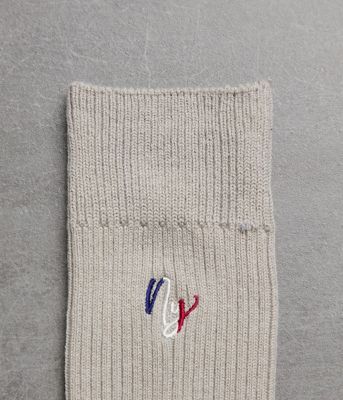 トリコロールNY刺繍 カジュアルソックス（202515955895