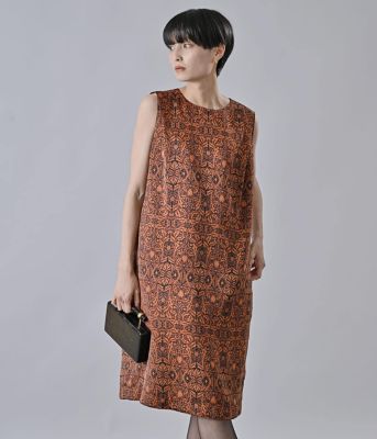 ＜Atraer (Women)＞アールヌーボーボタニカルプリント　サックドレス（２０２５２６４０６５０６）