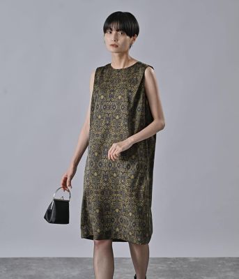 Atraer (Women)/アトラエル アールヌーボーボタニカルプリント サックドレス(202526406506) 54カーキグリーン ワンピース・ドレス【三越伊勢丹/公式】