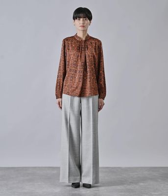 新品コットンハウスアヤさんのボタニカルプリントブラウス