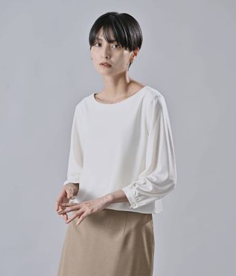 Atraer (Women)/アトラエル 強撚スムース レイヤードカットソープルオーバー(202526816535) 01ホワイト トップス【三越伊勢丹/公式】