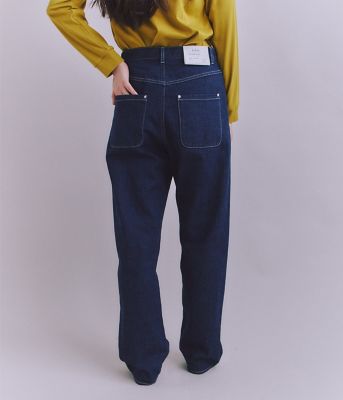 Organic Cotton Denim ジャストウエストパンツ