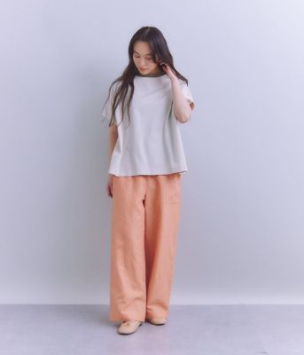 Ｌｉｎｅｎ　Ｃｈａｍｂｒａｙ　ドロストサイドポケットパンツ（２０２５３７３３５０３１）