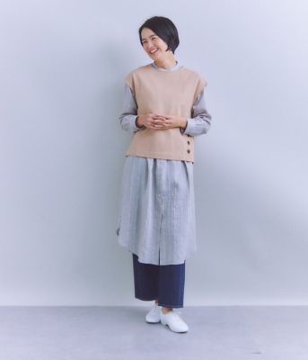 ［ＡＣＡＲ］Ｂｉｇ　Ｓｔｒｉｐｅ　ボリュームシャツドレス（２０２５３７４１５０２４）