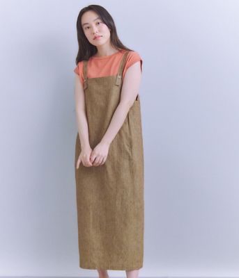 ＜SIPULI (Women)＞Ｌｉｎｅｎ　Ｃｈａｍｂｒａｙ　ジャンパースカート（２０２５３７４９５０３１）