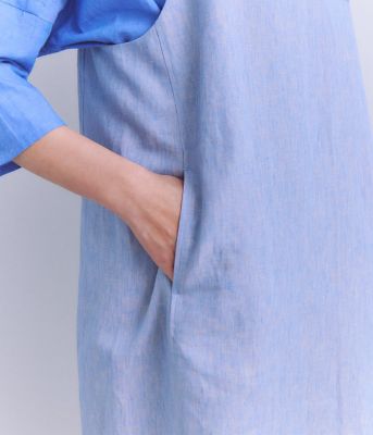 Ｌｉｎｅｎ　Ｃｈａｍｂｒａｙ　ジャンパースカート（２０２５３７４９５０３１）