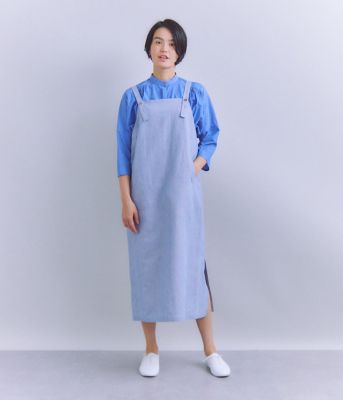 Ｌｉｎｅｎ　Ｃｈａｍｂｒａｙ　ジャンパースカート（２０２５３７４９５０３１）