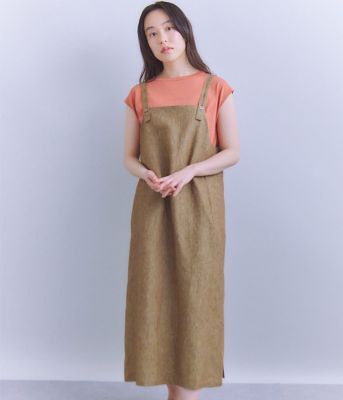 Ｌｉｎｅｎ　Ｃｈａｍｂｒａｙ　ジャンパースカート（２０２５３７４９５０３１）