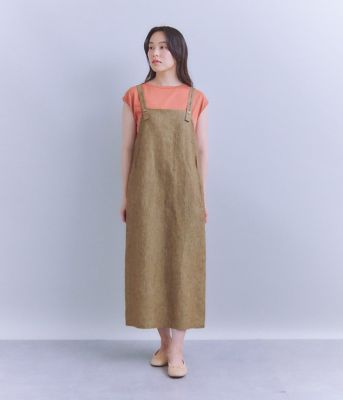 Ｌｉｎｅｎ　Ｃｈａｍｂｒａｙ　ジャンパースカート（２０２５３７４９５０３１）