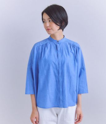 Ｓｌａｂ　Ｙａｒｎ　Ｃｏｔｔｏｎ　Ｌａｗｎ　ピンタックギャザーブラウス（２０２５３７６４５０２２）