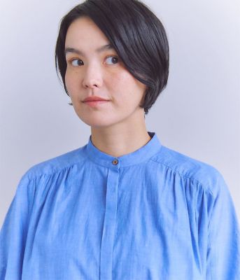 Ｓｌａｂ　Ｙａｒｎ　Ｃｏｔｔｏｎ　Ｌａｗｎ　ピンタックギャザーブラウス（２０２５３７６４５０２２）