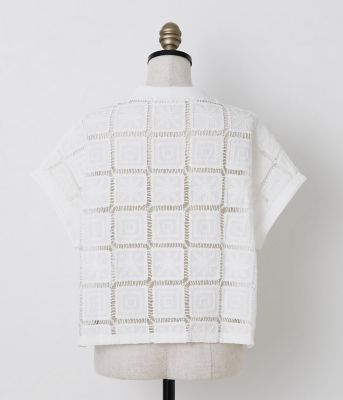 Ｓｑｕａｒｅ　Ｅｍｂｒｏｉｄｅｒｙ　Ｌａｃｅ　ブラウス（２０２５３７６８５００３）