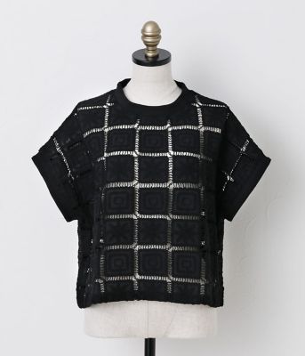 Ｓｑｕａｒｅ　Ｅｍｂｒｏｉｄｅｒｙ　Ｌａｃｅ　ブラウス（２０２５３７６８５００３）
