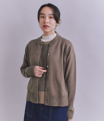 ＜SIPULI (Women)＞【ウォッシャブル】Ｏｒｇａｎｉｃ　Ｃｏｔｔｏｎ　Ｂｌｅｎｄ　Ｐｌａｔｉｎｇ　ニットブルゾン（２０２５３７７１６７２２）