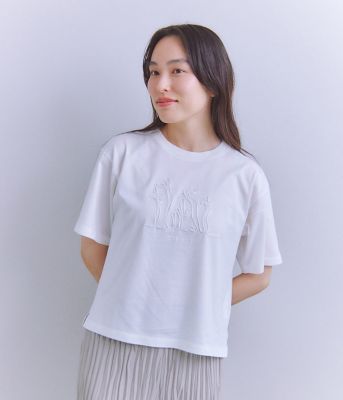 Ｍｅｒｃｅｒｉｚａｔｉｏｎ　Ｊｅｒｓｅｙ　Ｆｌｏｗｅｒコード刺繍Ｔシャツ（２０２５３７８５５８９１）