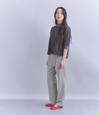 tシャツ Lusuter Soft Jersey モックネックプルオーバー レディース Luster Soft Jersey モックネックプルオーバー